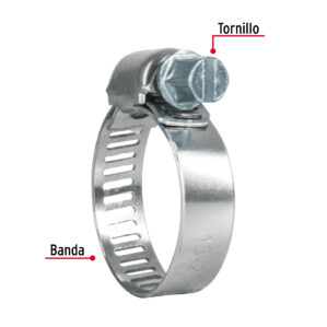 Pack 10 Pzas Mini Abrazadera sin fin de 1/2 a 7/8"