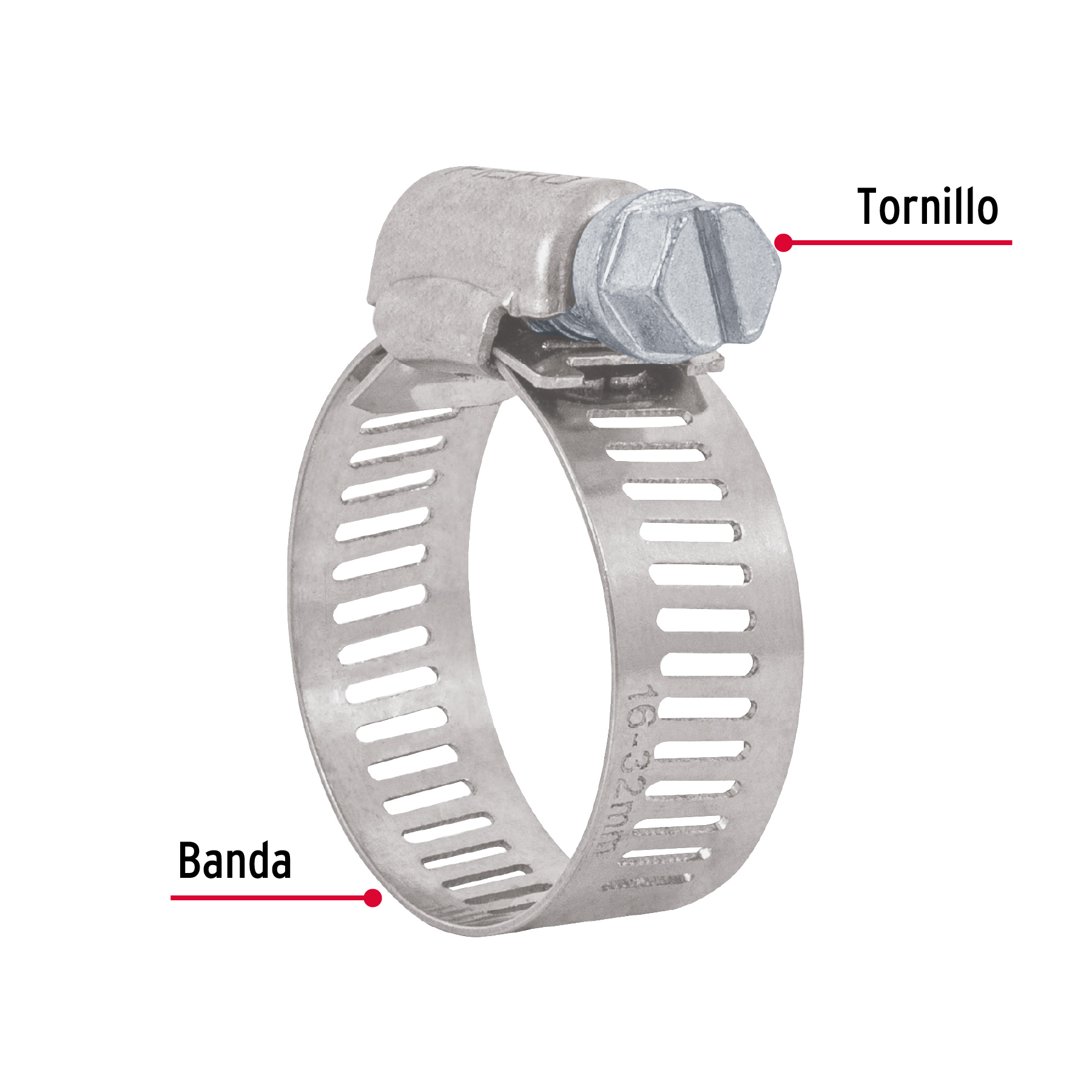 Pack 10 pzas Abrazadera reforzada sin fin 5/8 - 1-1/4"