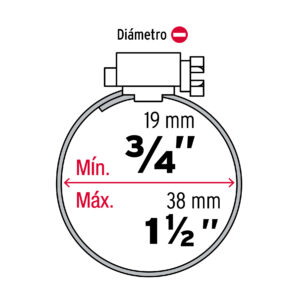 Pack 10 Pzas de Abrazadera sin fin reforzada de 3/4 a 1-1/2