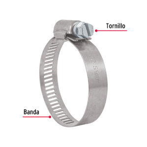 Pack 10 Pzas Abrazadera sin fin reforzada de 1-1/4 a 2"