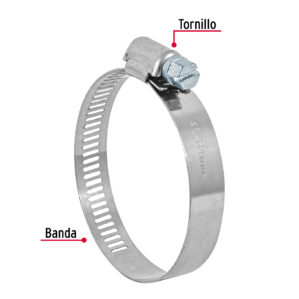 Pack de 5 pzas Abrazadera sin fin reforzada #32 de 1-9/16 - 2-1/2