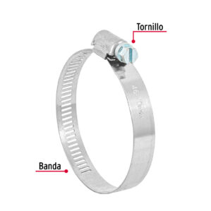 Pack 5 Pzas Abrazadera sin fin reforzada de 1-13/16 - 2-3/4