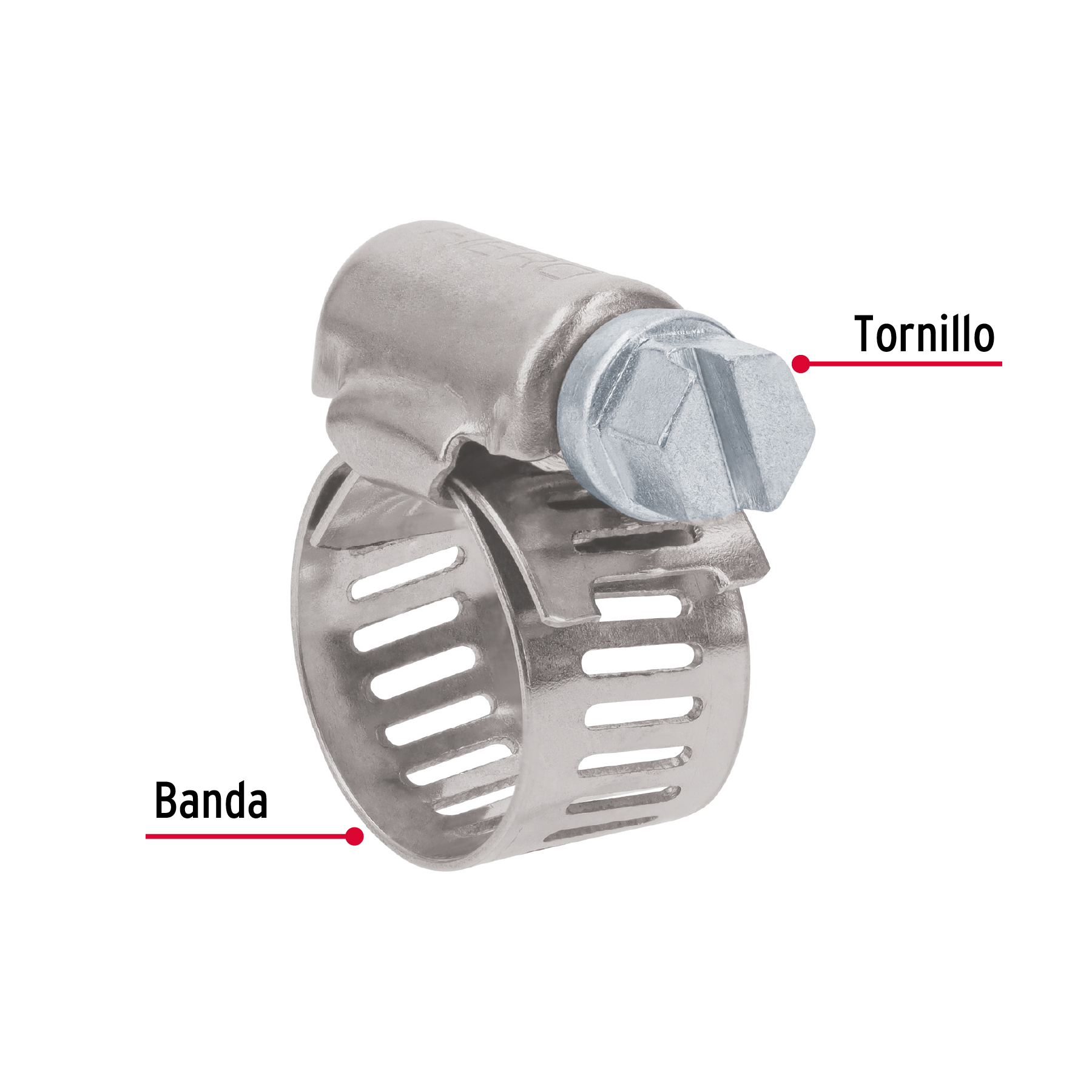 Pack de 10Pzas Abrazadera de 3/8 a 5/8" Reforzada