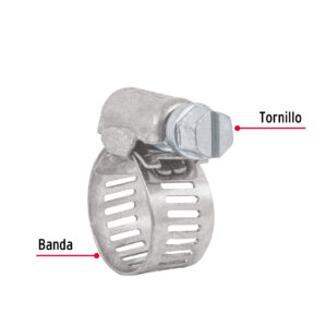 Pack de 10Pzas de Abrazadera reforzada #6 de 1/2 a 3/4"