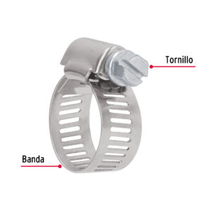 Abrazadera reforzada 5/8 - 7/8" bolsa 10 pzas