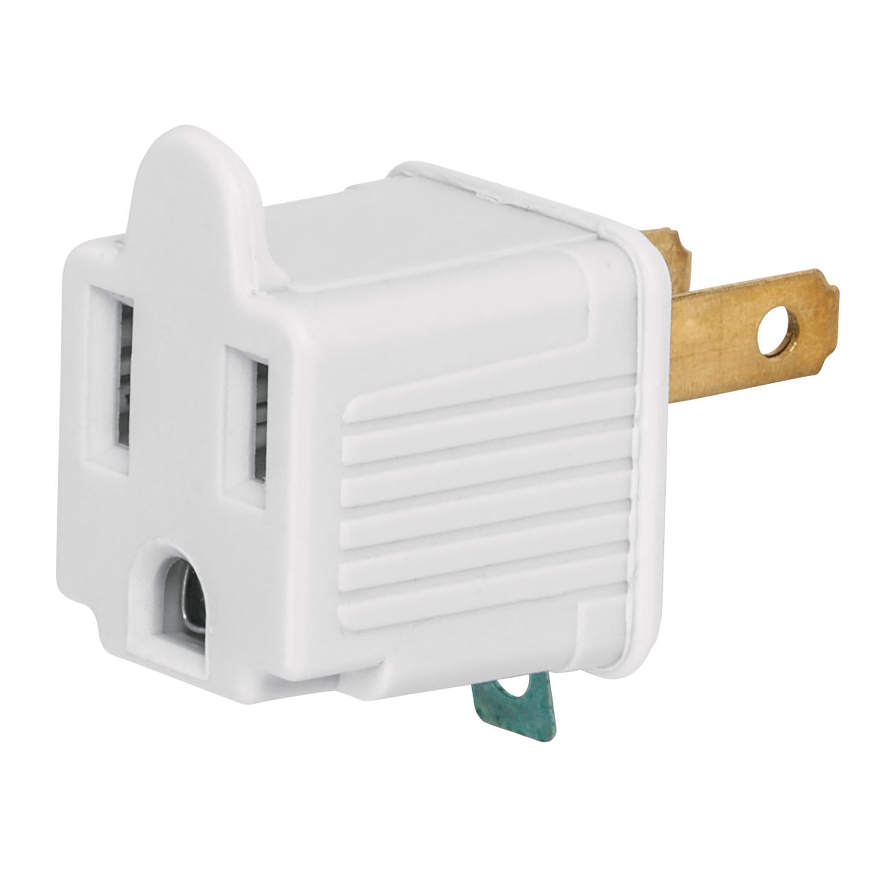 Pack 2 Piezas de Adaptador 3 a 2 Color blanco Volteck