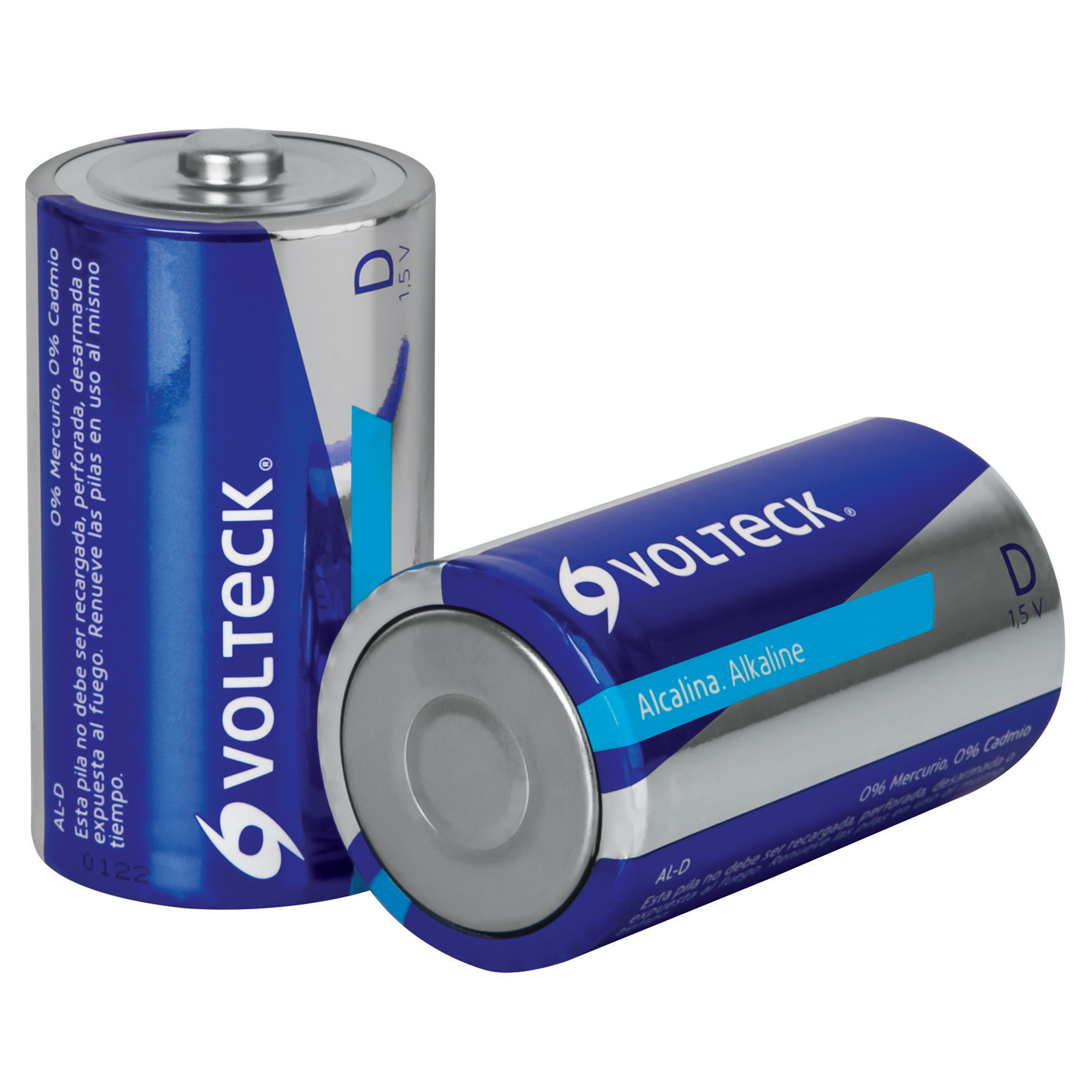 Paquete de 2 Piezas de Pila Alcalina Tipo D