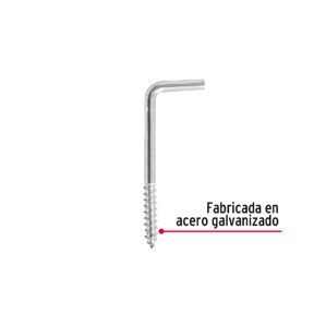 Alcayata roscada 19x60 bolsa con 144 piezas