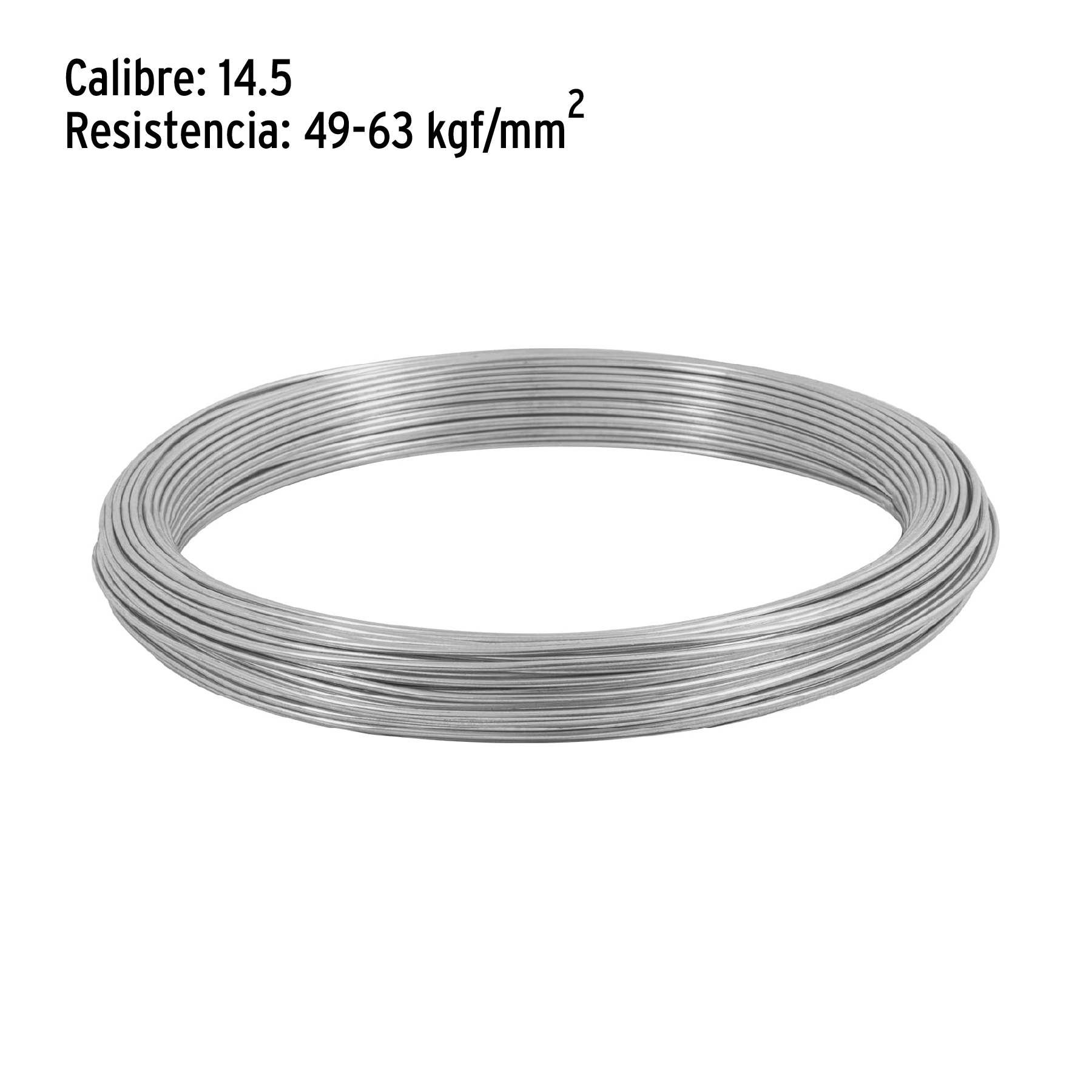 Rollo de 1kg de Alambre galvanizado Calibre 14.5