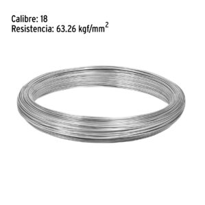 Rollo de 1kg de Alambre galvanizado Calibre 18