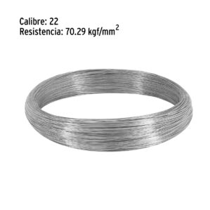 rollo de 1kg de Alambre galvanizado calibre 22