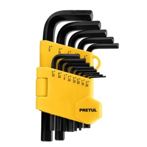 Juego de 13 llaves Allen standard con organizador, Pretul