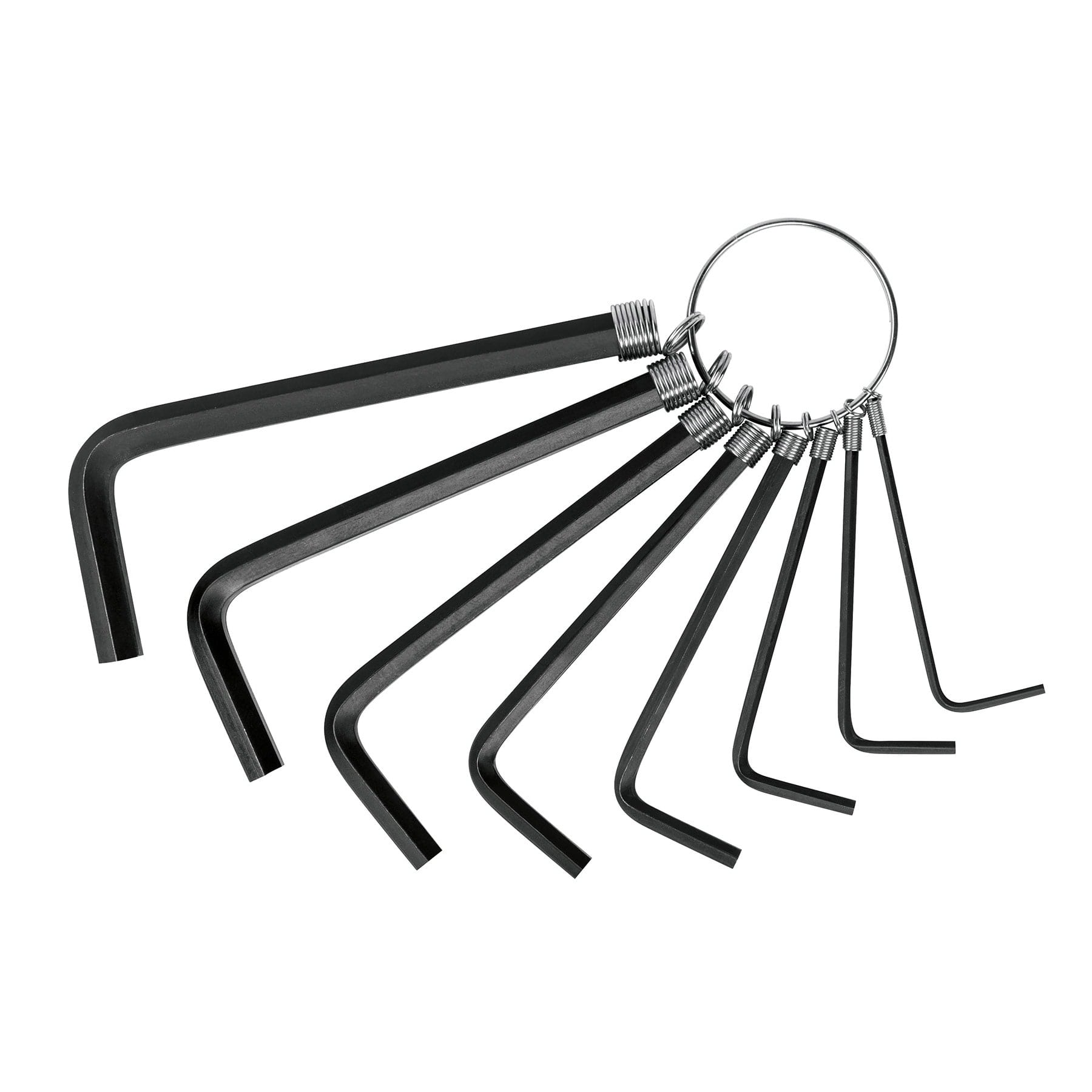 Juego de 8 llaves Allen tipo llavero milimetricas Pretul