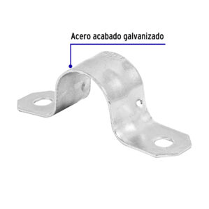 Pack de 10 Abrazaderas Omega 1/2"