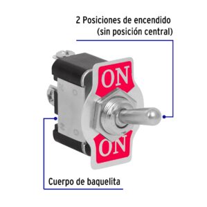 Apagador interruptor de palanca 3 Posiciones Cola de Raton