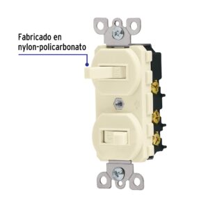 Interruptor duplex, linea Standard