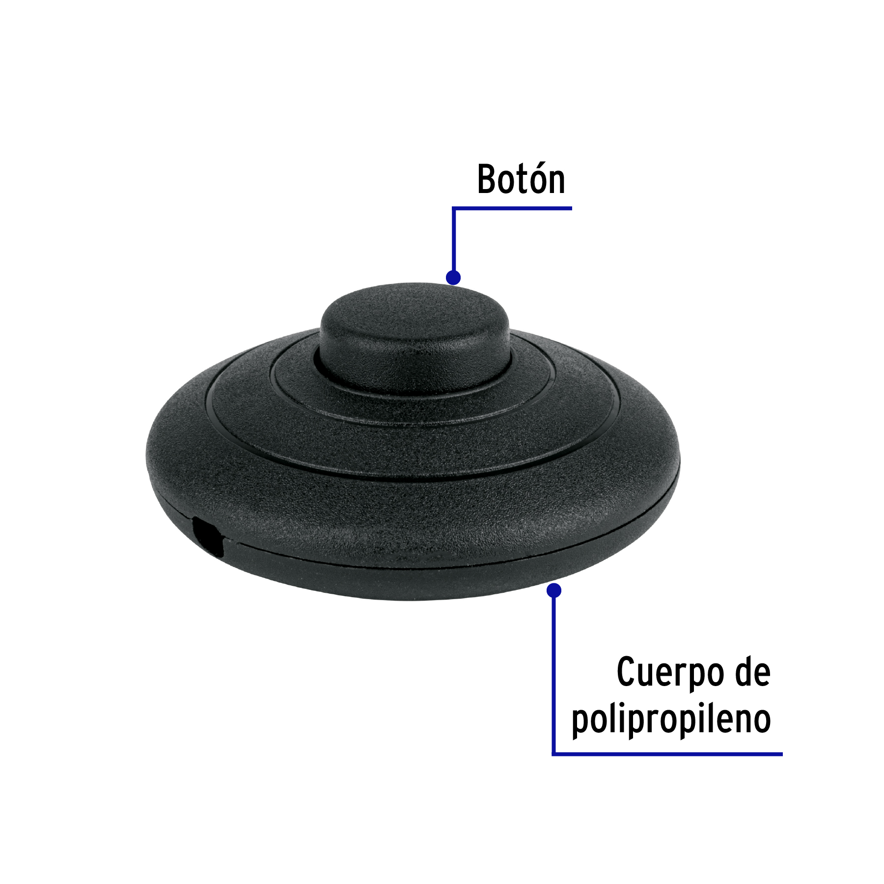 Interruptor apgador de pie Volteck