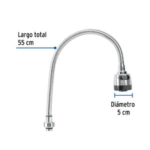 Cuello flexible de repuesto para fregadero, Aqua