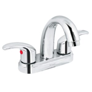 Mezcladora Lavabo de 4" Nariz Curva