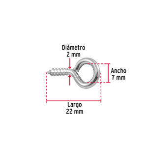 Blister con 20 armellas cerradas de 17 x 40, Fiero