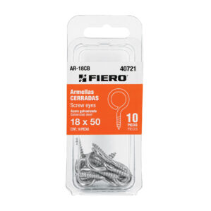 Blister con 10 armellas cerradas de 18x50 Fiero