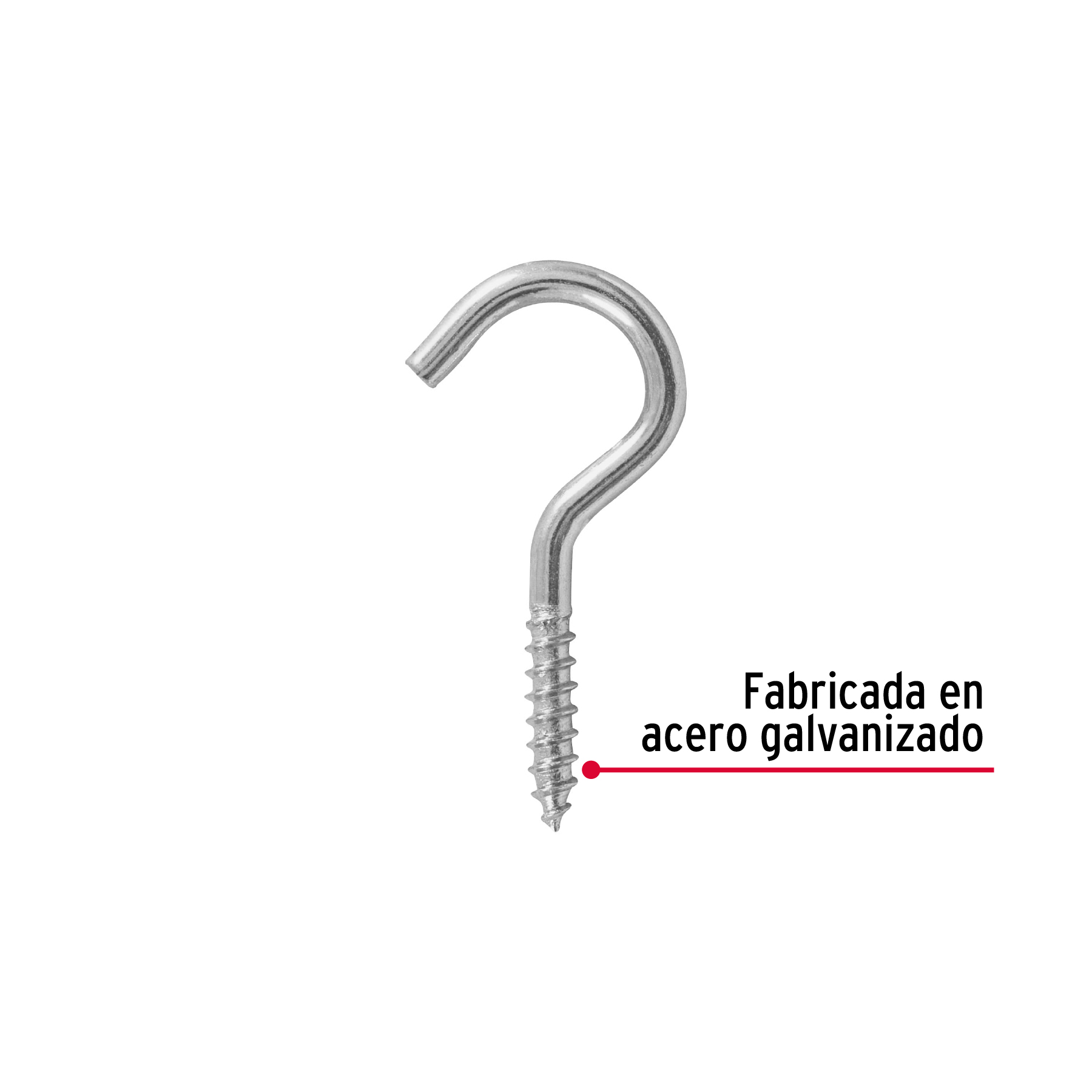 Armella abierta 20 x 70 bolsa con 144 pzas