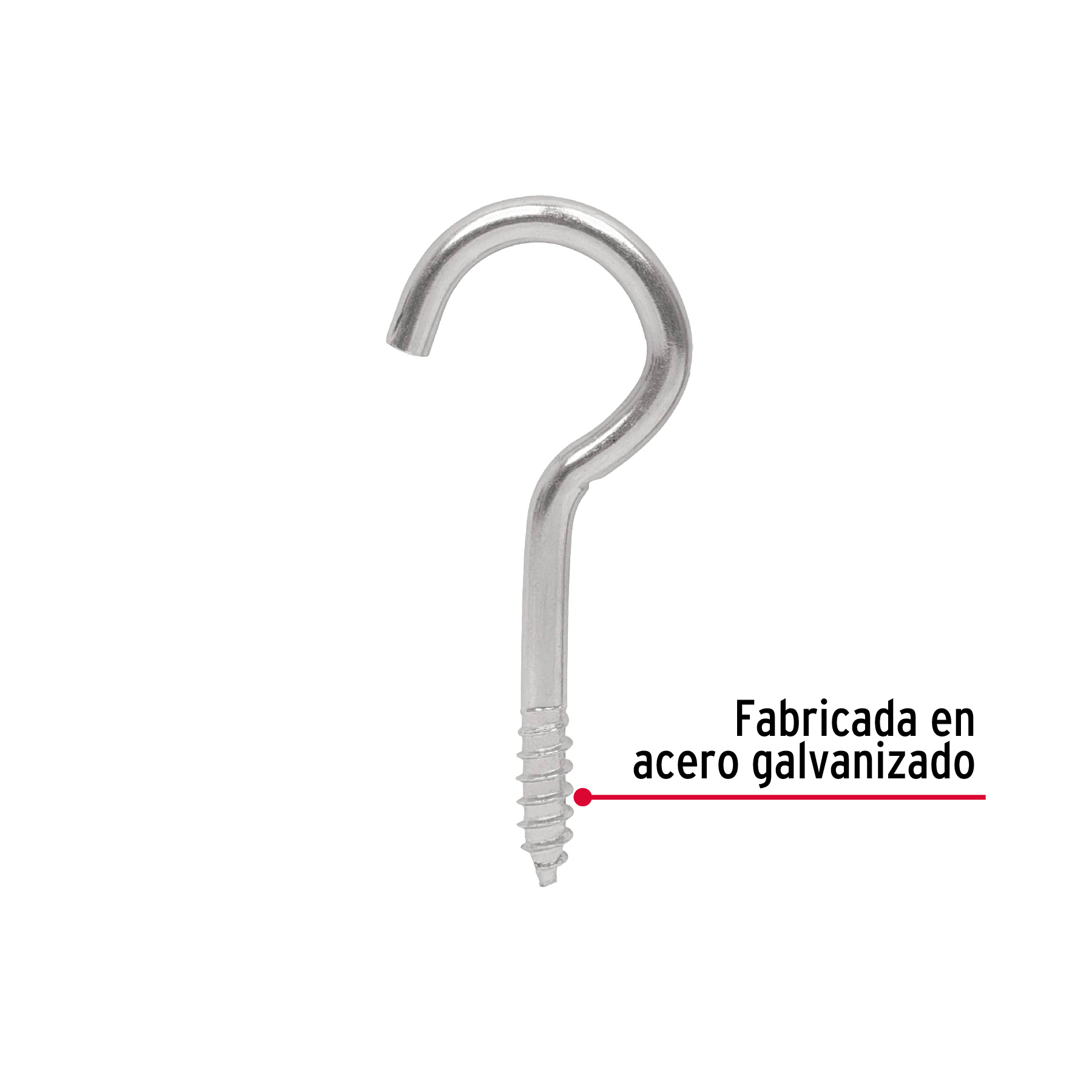 Armella abierta 22 x 100 bolsa con 72pzas