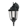Arbotante farol suspendido negro 1XE26
