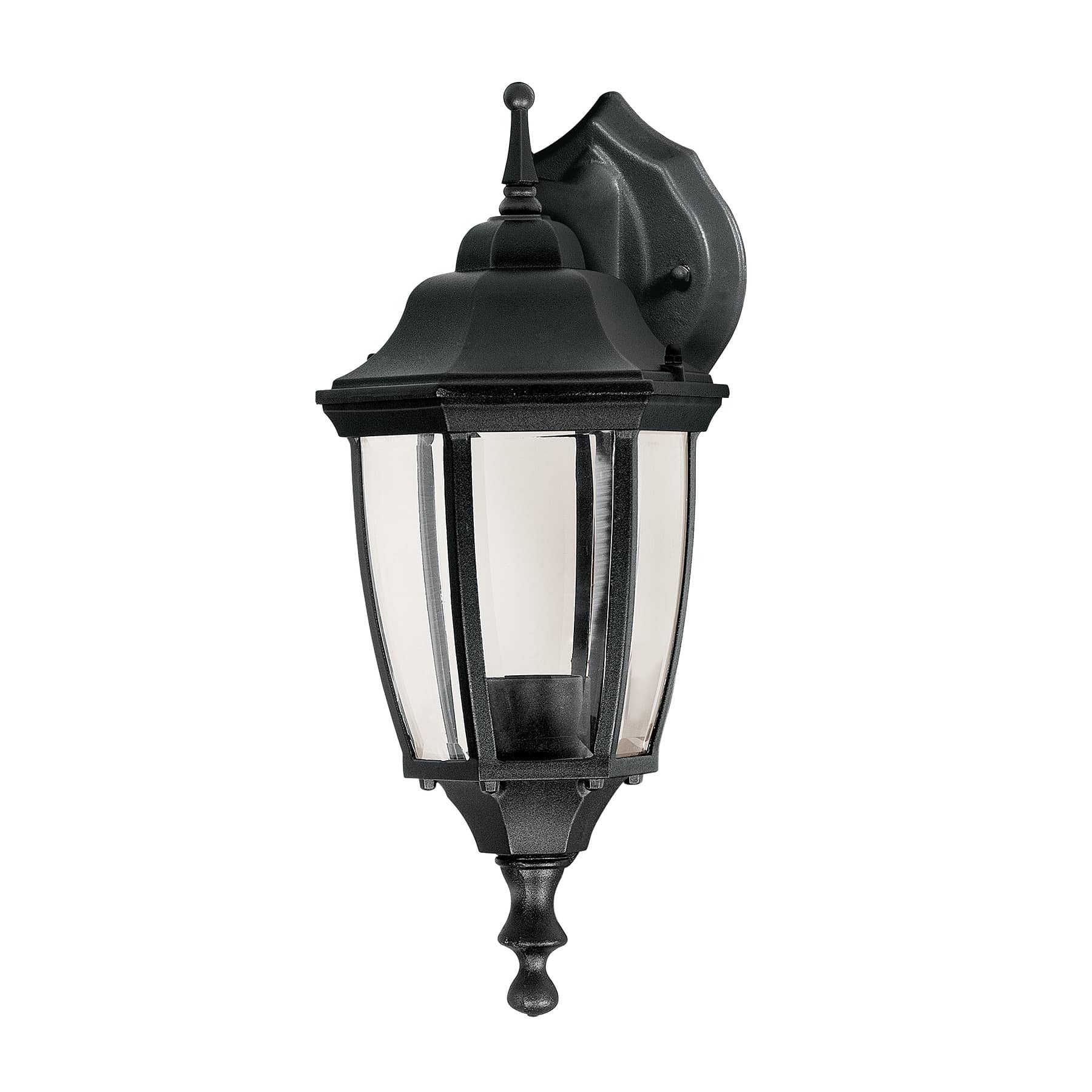 Arbotante farol suspendido negro 1XE26