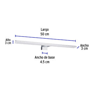Arbotante decorativo de LED para baño tipo barra 10W