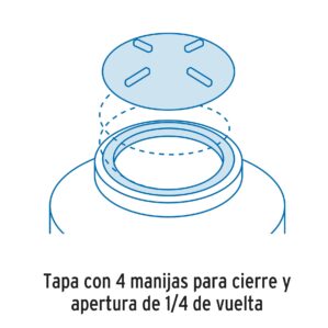 Tapa para tinaco de 18" con arillo (base)
