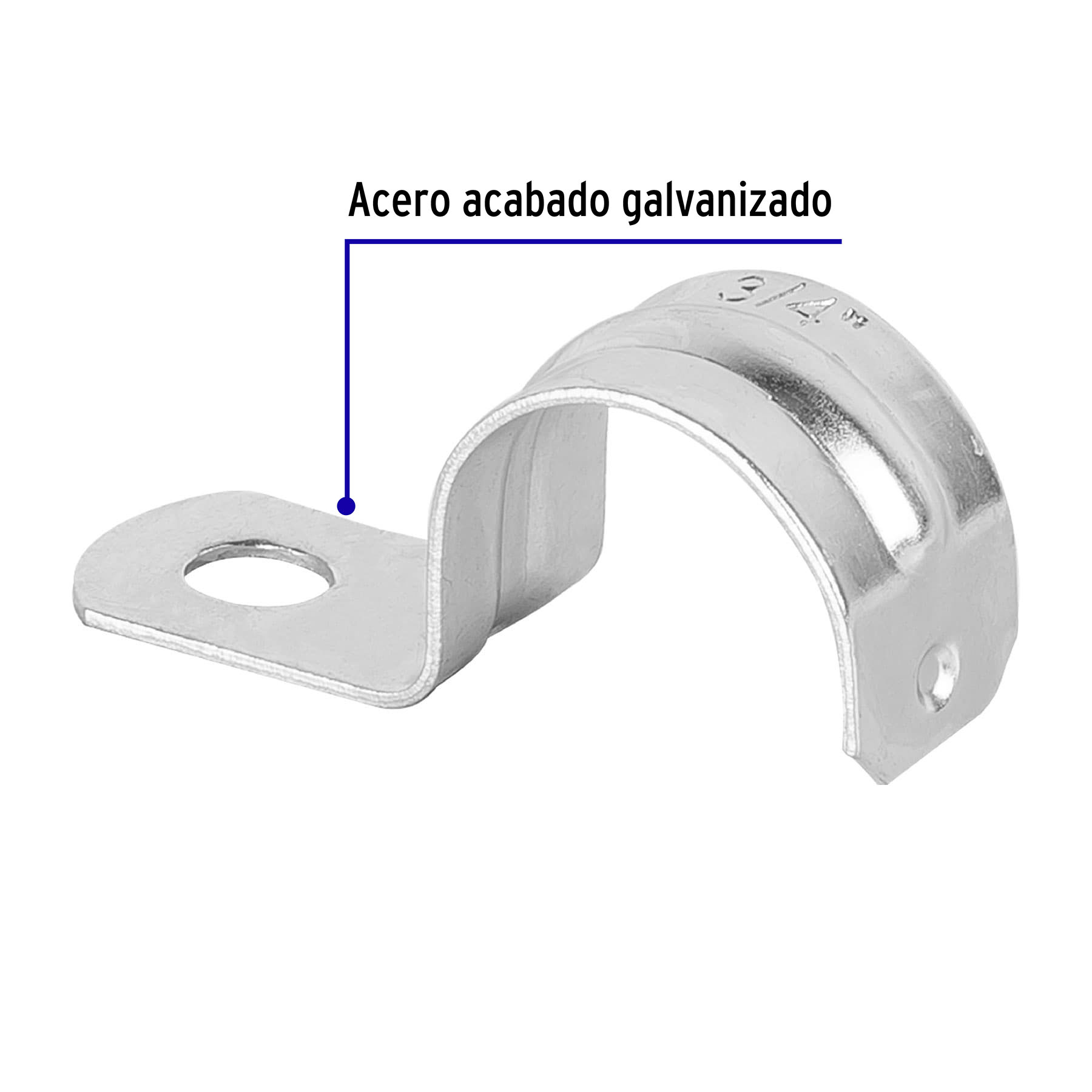 Pack de 10 Abrazaderas Uña 3/4"