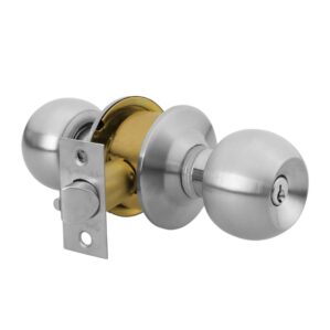 Cerradura Cromo Esfera Cilindrico Recamara Hermex Basic