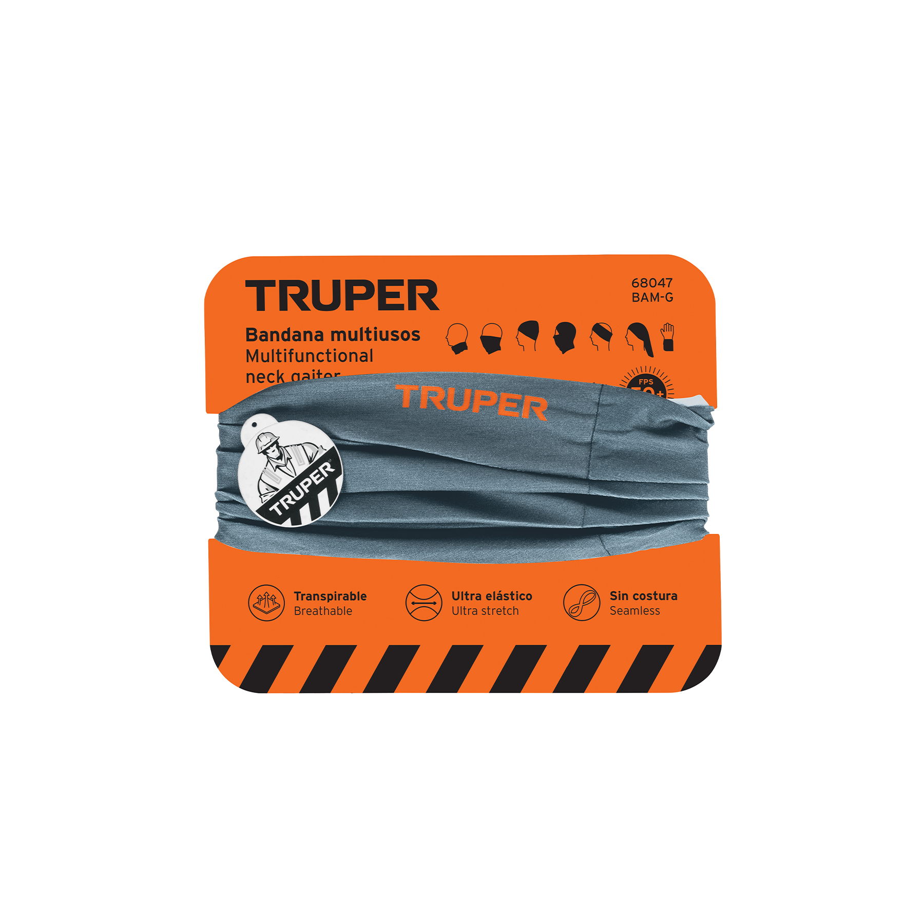 Bandana multiuso Gris Truper