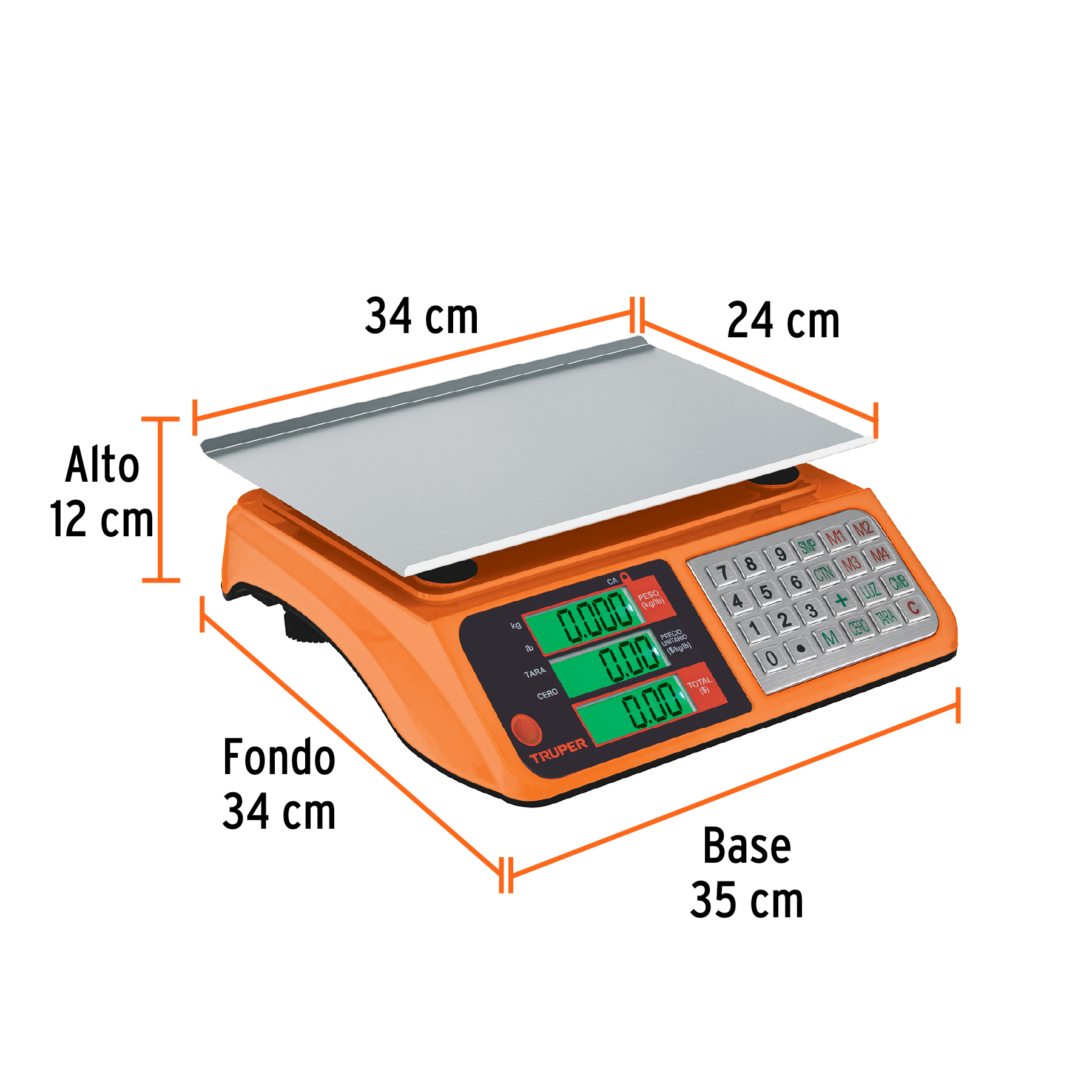 Bascula Electronica 40kg USB Punto de Venta