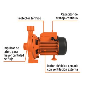 Bomba electrica para agua centrifuga 1/2 HP