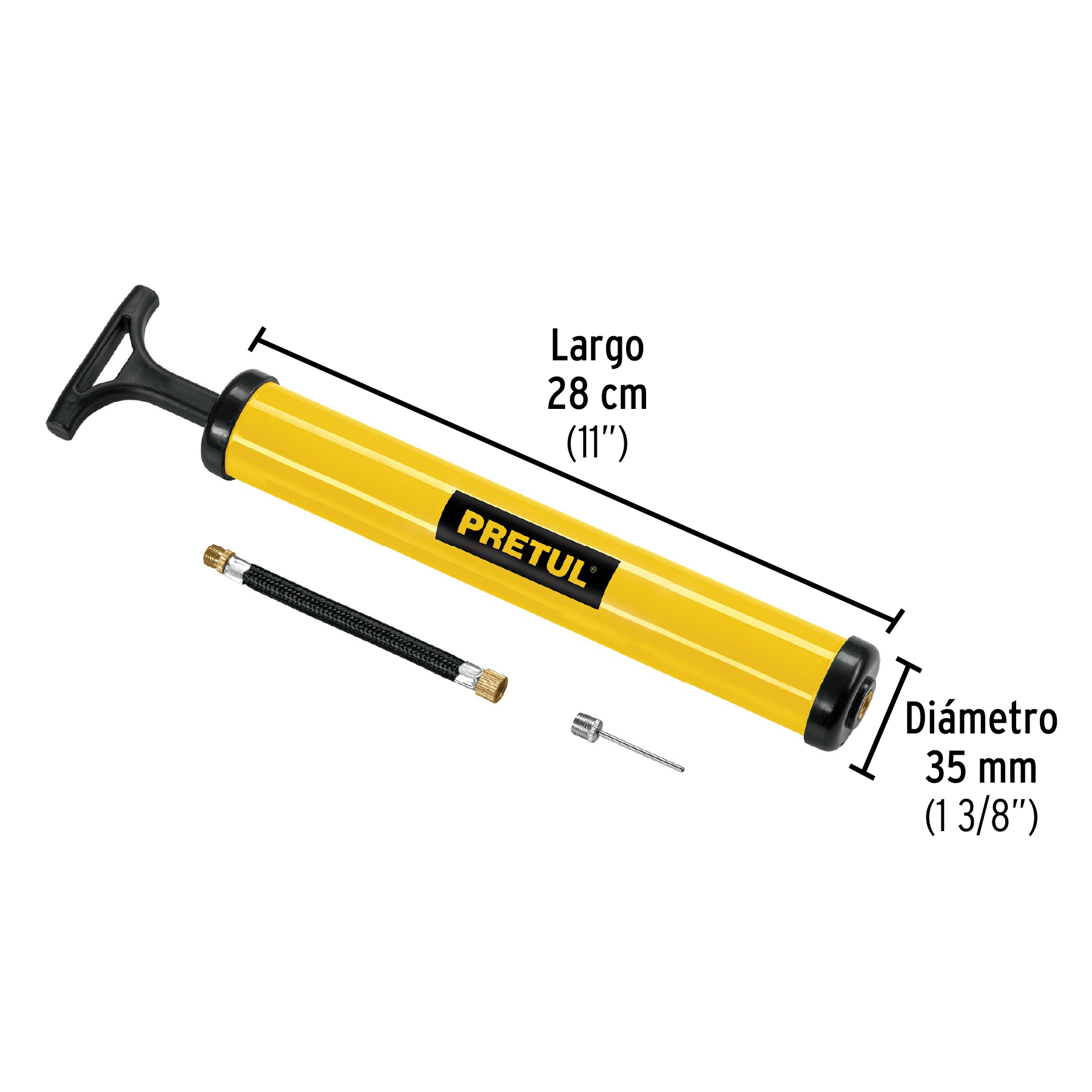 Bomba Manual de Aire 11" Pretul