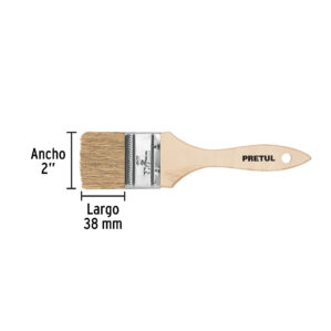 Brocha economica mango de madera 2