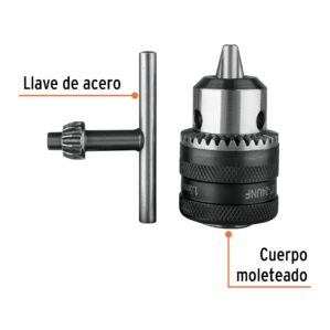 Broquero con llave de 3/8