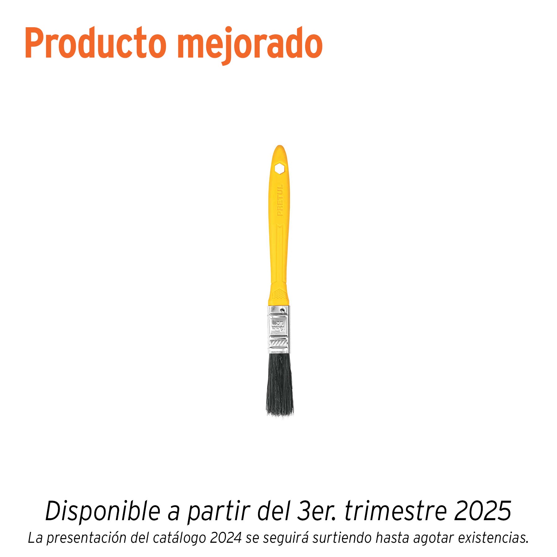 Brocha mango de plastico 1/2" Pretul