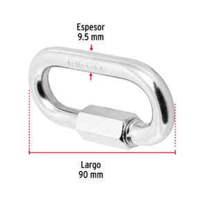 Bandola con seguro de acero 3/8