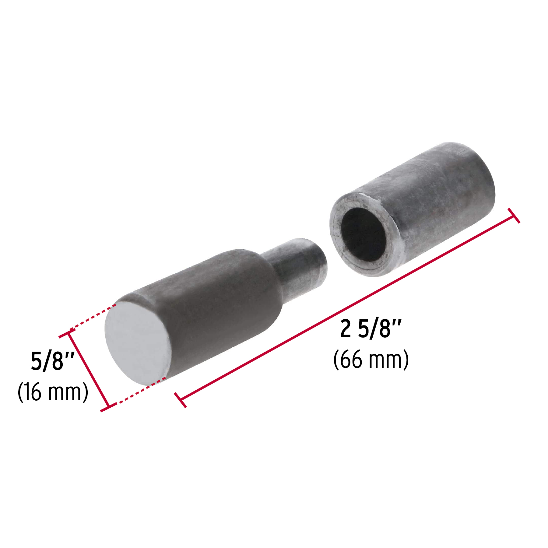 Bisagra tubular soldable 5/8"