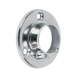 Brida cromada para tubo redondo de closet de 1"