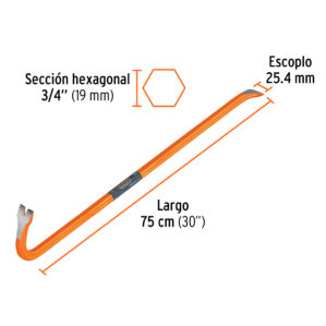 Barreta de uña de 3/4