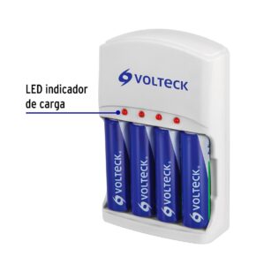 Cargador de pilas AA AAA y 9V Incluye 4 pilas AA 1300mAh