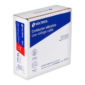 Cable Luz 12 AWG THHW-LS Rojo rollo 100m