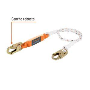 Linea de vida de nylon con amortiguador 1.8m ANSI
