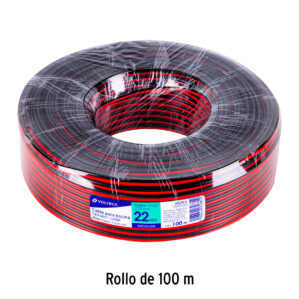 Cable Polarizado bocina 22AWG bicolor 100m