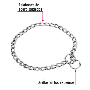 Cadena de Entrenamiento para Perro 60cm Eslabon de 4mm