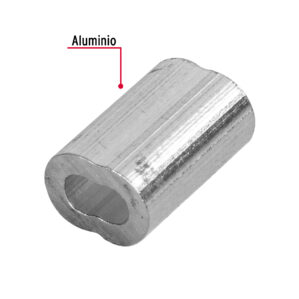50 Casquillos de aluminio 1/16" para Cable de Acero